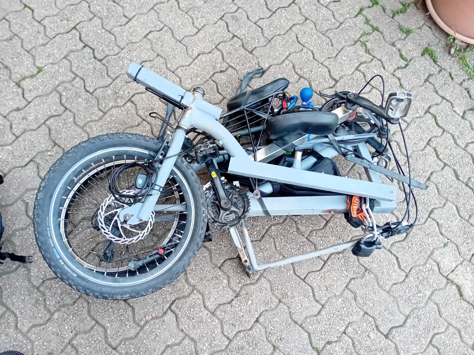 Folded structural chassis frame maximizing portability logistics